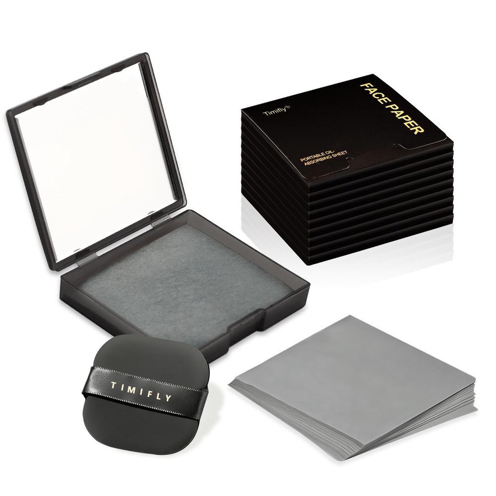 1000pcs Oil Blotting Sheets for Face, Clean and Clear Oil Absorbing Sheets, Oil Blotting Papers for Face(Black)