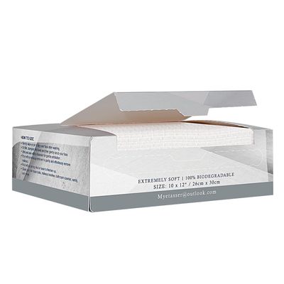 20 Count Towels, Disposable Face Towelette, Facial Washcloth, Makeup Remover Dry Wipes, 20 Count Pure Cotton