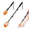 LYIGEOL Foot Scrubber with Pumice Stone, 3 in 1 Adjustable Aluminum Tube 15-28 Shower feet Dead Skin Remover, Foot Cleaning Brush for Seniors,Elderly, Disabled Men and Women view 1