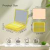 LuckyOpt 200 Oil Blotting Sheets With Mirror & Puff - Portable Oil Control Film for Face, Not Destroy Base Makeup - Oil Absorbing Sheets for Women & Men On The Go (Green Tea) view 2