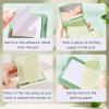 LuckyOpt 200 Oil Blotting Sheets With Mirror & Puff - Portable Oil Control Film for Face, Not Destroy Base Makeup - Oil Absorbing Sheets for Women & Men On The Go (Green Tea) view 4