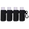 HEYSKAY 4PCS Lip Balm Holder Sleeves Keychain Compact Clip On Lipstick Holder Chapstick Holder Lip Gloss Holder Keychain Chapstick Elastic Sleeves view 1