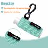 HEYSKAY 4PCS Lip Balm Holder Sleeves Keychain Compact Clip On Lipstick Holder Chapstick Holder Lip Gloss Holder Keychain Chapstick Elastic Sleeves view 3
