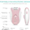 Epilator for Women, Smooth Glide for Women Face with 2 Speeds, Epilator Smooth Face Trimmer Device, Facial Hair Removal for Face Legs Arms Armpit Bikini view 3