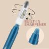 Navy Blue Eyeshadow Stick, Blendable Creamy eyeshadow Eye Brightener Stick, Waterproof Eyeshadow Pencil Long Lasting Crayon, Smooth Shimmer Eye Shadow Highlighter Eye Liner Makeup.#8 navy blue shimmer view 2