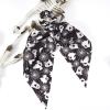 Halloween Hair Ties for Women Girls Spooky Ghost Spider Web Hair Scrunchies Black White Hair Tie Ribbon Hair Bows Halloween Party Gifts Hair Accessories view 2