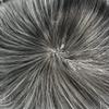 LYRICAL HAIR Toupee for Men Human Hair Replacement System Injected PU Male Prothesis Full Poly Durable Skin Mens Hairpiece Wig 7"X9"#250 Darkest Brown+50% Gray-120% Medium Light to Medium Density view 4