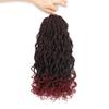 Wavy Senegalese Twist Crochet Hair For Women 18 Inch 10 Packs Senegalese Twist Braiding Hair Crochet Pre Looped Crochet Hair With Curly Ends(18 Inch,1B/BUG) view 1
