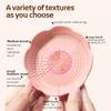 JAMESVAN Silicone Makeup Brush Cleaner Mat and Holder Bowl, Stylish Cosmetic Brush Cleaner Pad Bowl for Makeup and Drawing Tools, 2 PCS - Pink, Purple view 4