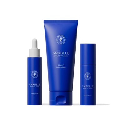 Anablue The Full Collection: Scalp Cleanser, Treatment Oil, Hair Serum