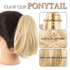 ENGENDER Hair Bun Ladies Ponytail Warped Ponytail Hair Extensions Synthetic Straight Hair with Claw Clips Ponytail Natural Wig Bun Hair Piece(30) view 2