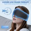 2 Pack Cooling Gel Eye Mask - Puffy Eyes, Dark Circles, Migraine Relief, FSA Eligible, FACEMOON Reusable Sleep Mask for Ice Cold Compress, Long Lasting Comfort for Dry Eyes(Black,Blue) view 3