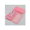 4 PCS/Set Nail Art Manicure Tools Set Nails Clipper Scissors Tweezer Knife Manicure Sets Stone Pattern Case for Nail Manicure (Color : A) (D) view 1