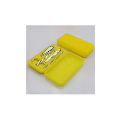 4 PCS/Set Nail Art Manicure Tools Set Nails Clipper Scissors Tweezer Knife Manicure Sets Stone Pattern Case for Nail Manicure (Color : A) (C)