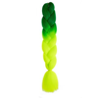 100G 24 Inch Jumbo Braid Crochet Hair Extension For Braids Rainbow Braiding Hair Pre Stretched Synthetic Hair For Girl(B43)
