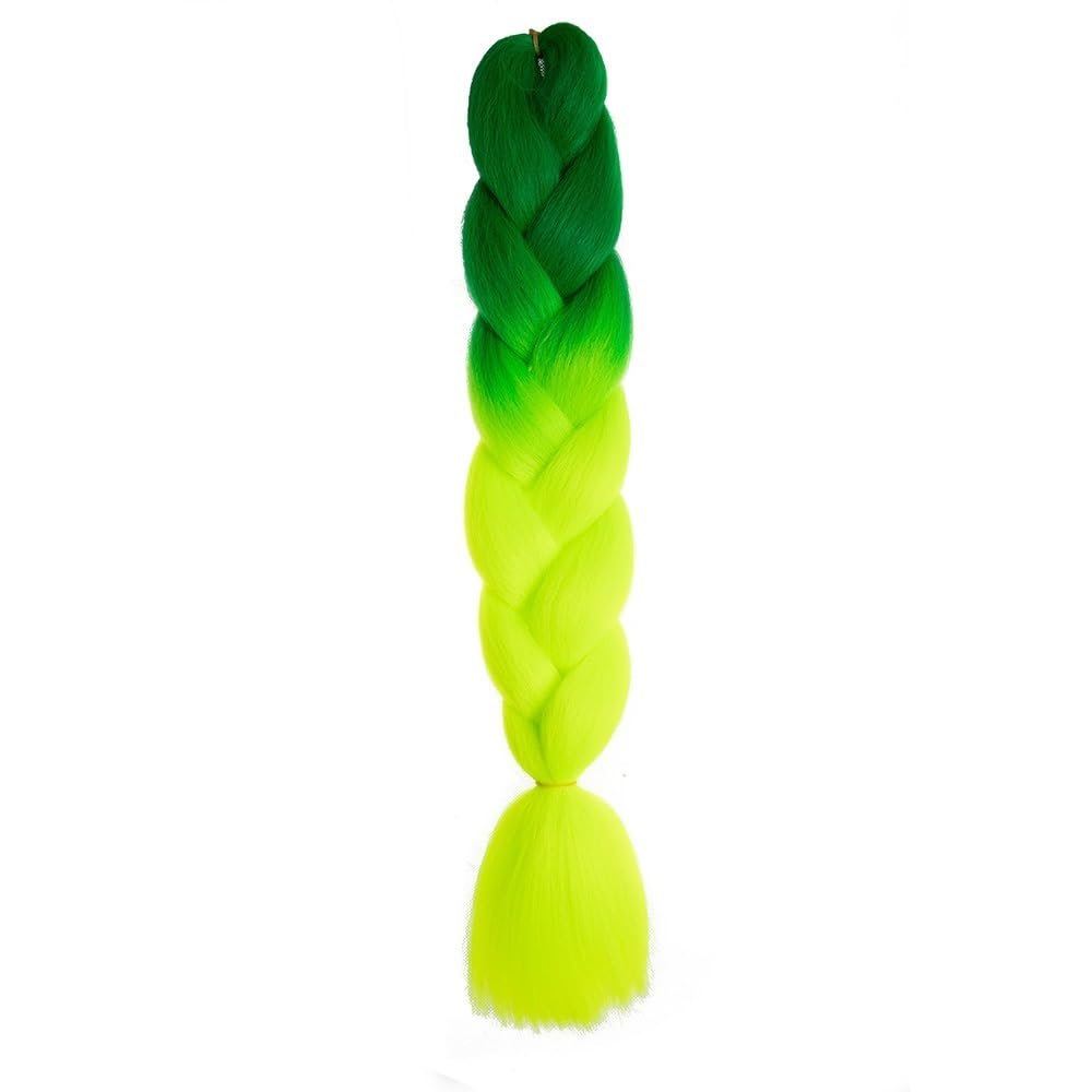 100G 24 Inch Jumbo Braid Crochet Hair Extension For Braids Rainbow Braiding Hair Pre Stretched Synthetic Hair For Girl(B43)