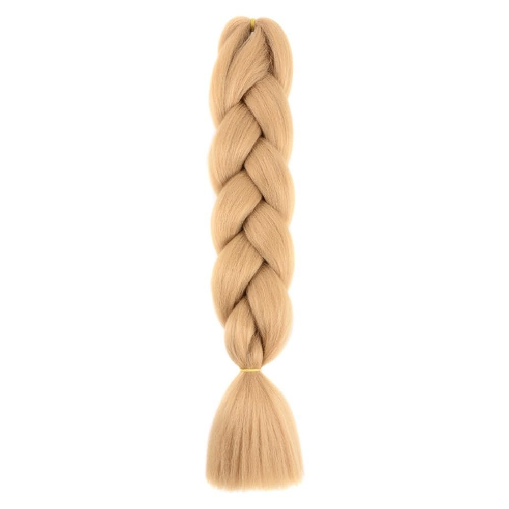 100G 24 Inch Jumbo Braid Crochet Hair Extension For Braids Rainbow Braiding Hair Pre Stretched Synthetic Hair For Girl(27)