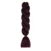 100G 24 Inch Jumbo Braid Crochet Hair Extension For Braids Rainbow Braiding Hair Pre Stretched Synthetic Hair For Girl(99J) view 1