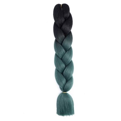 100G 24 Inch Jumbo Braid Crochet Hair Extension For Braids Rainbow Braiding Hair Pre Stretched Synthetic Hair For Girl(B18)