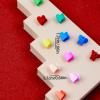 100pcs Mini Claw Baby Hair Clips, Cute Heart Shape Small Hair Clamps, Tiny Little Plastic Jaw Clamps Hairpin Hair Accessories for Thin Fine Hair, Toddler Girls Kids Teens view 3