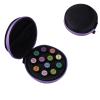 BLIRITEL EVA Essential Oils Organizer Bag,Hard Shell Essential Oil Storage Carrying Case for 12 Bottles,Round Essential Oils Boxes Storage Case for 1ml/2ml/3ml Roller Bottles (Purple) view 1