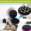 BLIRITEL EVA Essential Oils Organizer Bag,Hard Shell Essential Oil Storage Carrying Case for 12 Bottles,Round Essential Oils Boxes Storage Case for 1ml/2ml/3ml Roller Bottles (Purple) view 2