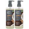 Dove Men+Care Shampoo and Conditioner 2-in-1, 2-Pack Hydration Formula with Biotin & Mineral Complex, Ginger & Coconut Oil, 17.5 Oz Ea view 1