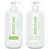 Routine Wellness Shampoo and Conditioner Set and Hair Serum for Stronger Hair - Biotin | Color Safe | Sulfate-Free | Vegan | Clinically Tested | Nourishing Oils and Vitamins - Cucumber view 2