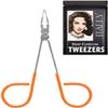 ITALLY Professional Salon TWEEZERS with Easy Scissor Handle, The BEST PRECISION EYEBROW TWEEZERS Men/Women, Pinzas Para Cejas, Ingrown Hair, Blackhead; Neon Colors MADE IN MEXICO (Neon-Orange) view 1
