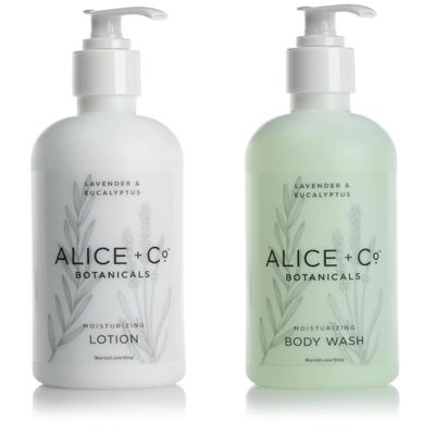 Alice + Co. Skin Care Bundle - Body Wash & Body Lotion - Lavender & Eucalyptus - 1 of Each