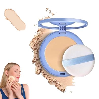 Matte Wet and Dry Powder, Polvo Compacto Perfection Mate, GAGK Matte Perfection Pressed Powder, Pressed Face Powder, GAGK Oil Control Powder (02 NATURAL BEIGE, one size)
