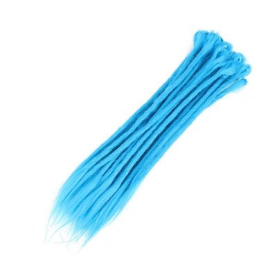 Dread Locks Hair Naturel Crochet Hair Handmade Dreadlocks Hair Synthetic Braiding Hair for Women and Men(Blue)