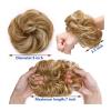 DINBOZ26X Messy bun Hair piece Synthetic Messy Bun Scrunchy Hair Bun Fake Hair Women Chignon Elastic Hair Band Hairpieces for Women Updo Donut Chignon Hair Buns Hair piece(#6) view 4