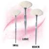 Natural Fluffy White Goat Hair Soft Fan Brush For Skincare And Esthetician (Large) view 2