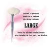 Natural Fluffy White Goat Hair Soft Fan Brush For Skincare And Esthetician (Large) view 3