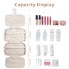 Narwey Hanging Toiletry Bag for Women Travel Makeup Bag Organizer Toiletries Bag for Travel Size Essentials Accessories Cosmetics (Light Checkerboard (Medium)) view 4