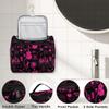 OMFUNS DeepPink Painting Hanging Toiletry Bag Wash Makeup Bag for Women Girls Guitar Travel Cosmetics Bag Shaving Bag Organizer Kit for Accessories, Cosmetics, Travel Essentials view 4