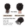 DINBOZ26X messy bun hair piece Messy Curly Hair Bun Scrunchies Extensions Synthetic Drawstring Ponytail 90g Wave Large Bun Updo Hair Pieces for Women hair buns hair piece(4A) view 4