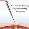 2-in-1 Acne Tools Extractor Scraper with Blackhead Remover Needle for Women Men (1 Pack) view 4