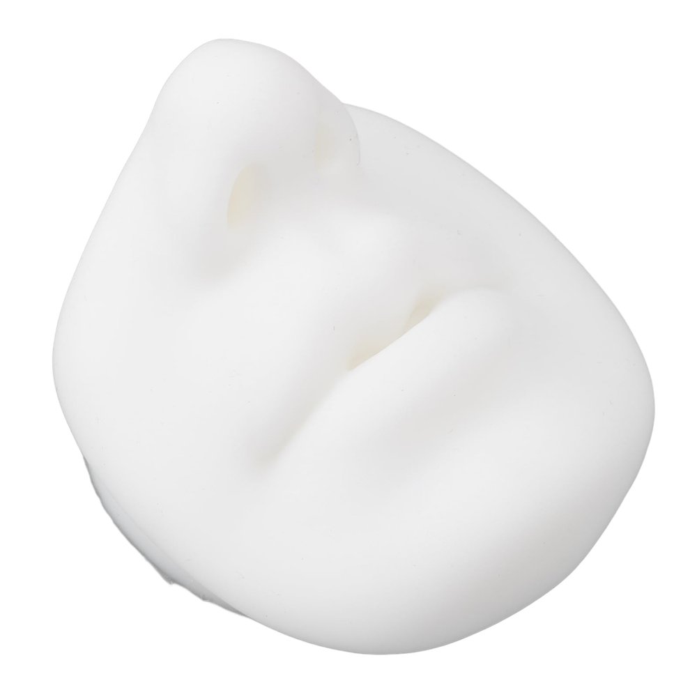 Silicone Elastic Lip Practice Model Nose Piercing Display Soft Lip Practice for Beginners Suitable for Eyebrow Embroidery Artists Compact Size (White)