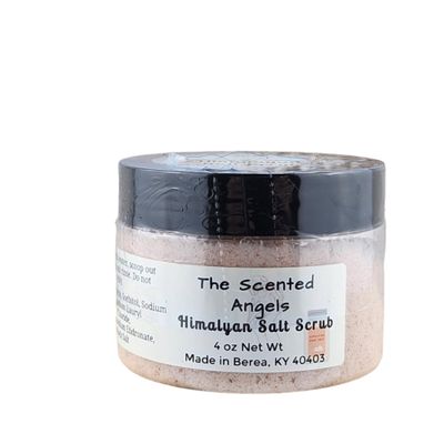 TSA Handmade Exfoliating Himalayan Pink Salt Body Scrub, Body Wash, Deep Clean, Spa, Skin Care, Dry Skin, Moisturizer, Scented Soap, Woman, Men, Gift, Travel, 4 oz Jar