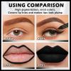 AOAZXBB Black Lipstick Black Lip Liner Set Matte Lipstick 2PCS Long Lasting Lip Stain and Lip Liner Set for Halloween Cosplay Goth Makeup view 3