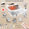 FOFOJY Collapsible Foot Spa with Heat and Remote Control, Massage Rollers, Bubble, Foot Pedicure Kit, Temperature Control, Red Light, Foot Bath and Pumice Stone Pedicure Foot Spa view 2