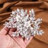 Bridal Comb for Wedding Crystal Pearl Handmade Bride Combs for Wedding,Rhinestone Bride Headpieces for Wedding Hair Accessories for Brides Bridesmaid (871-2 Sliver) view 4