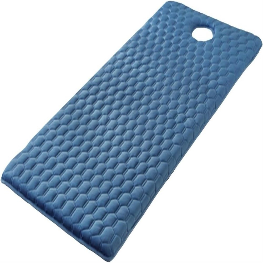 Massage Table Memory Foam Topper with Breath Hole, Square/Round/Trapezoidal Head Beauty Salon Bed Mattress, Non-Slip Lash Bed Cushion,Massage Accessories Protective Pad(7cm/2.8in,S 75x190cm)