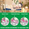 Beauty Salon Lash Bed Topper, Memory Foam Mattress Topper for Massage Bed with Breath Holes, with Square/Round/Trapezoidal Head Spa Bed Thicken Protective Pad(3cm/1.2in,R 70x190cm) view 4