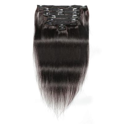 10-22Inch Straight 8pcs Natural Black Clip In Human Hair Extensions for Woman (10inch)