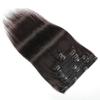 10-22Inch Straight 8pcs Natural Black Clip In Human Hair Extensions for Woman (10inch) view 2