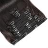 10-22Inch Straight 8pcs Natural Black Clip In Human Hair Extensions for Woman (10inch) view 4