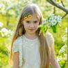 4 Pcs Cute Crochet floral HairPins Elegant Camellia flower Grape Sunflower Hair Pins Crochet knitted Hair Clips Handmade Crochet Hair Accessories for Women Girls view 4